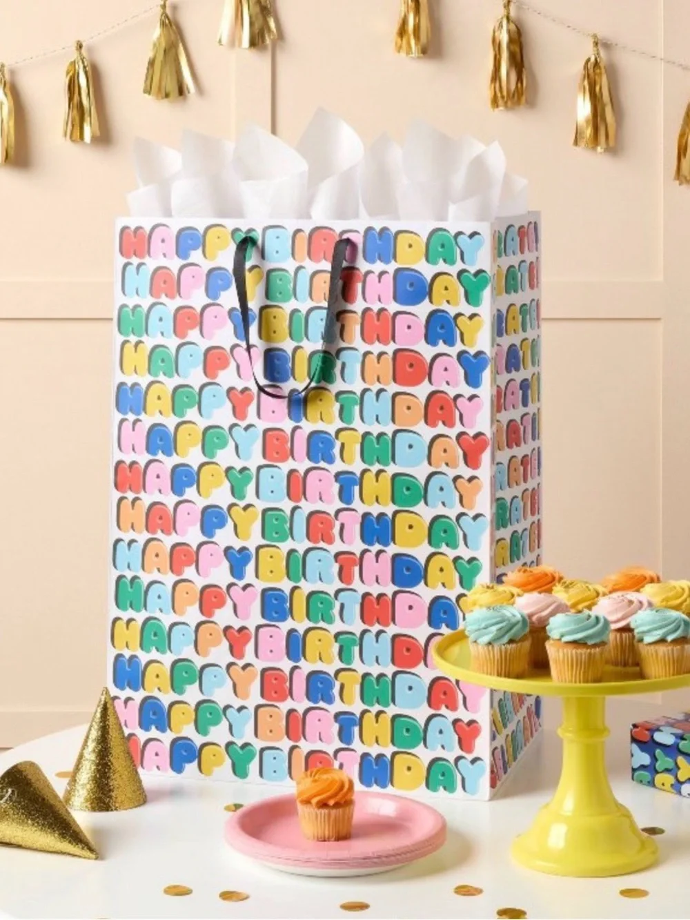 XXL Birthday Multi-Color Gift Bag - Large Party Gift Bag